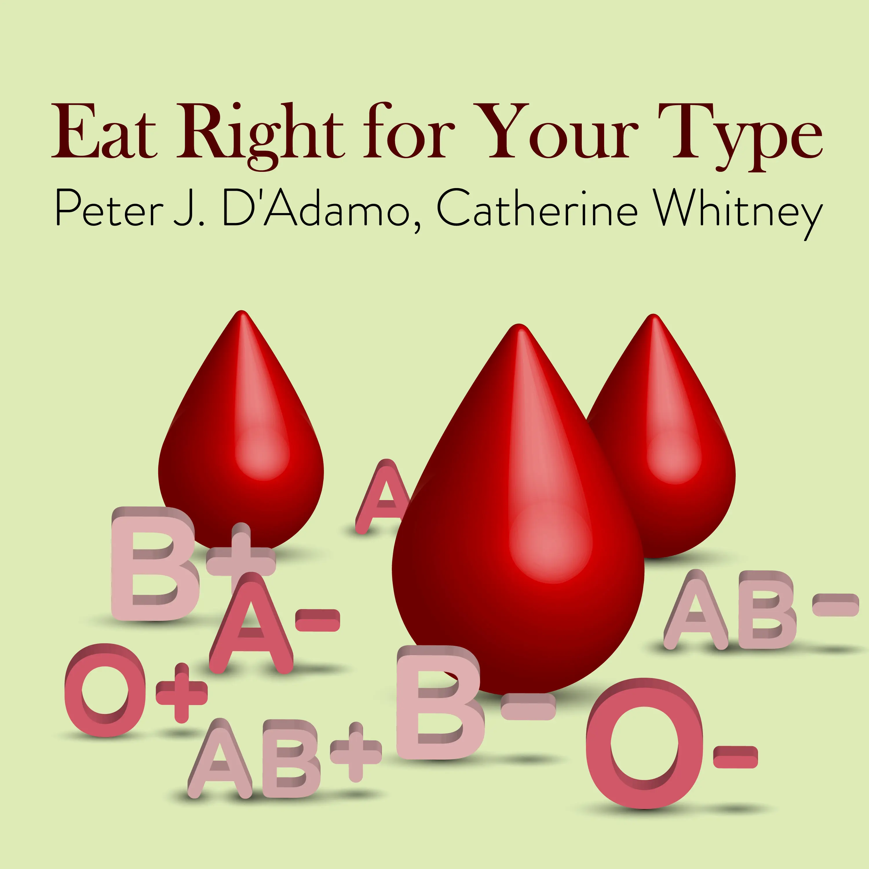 أربع فئات دم أربعة أنظمة غذائية